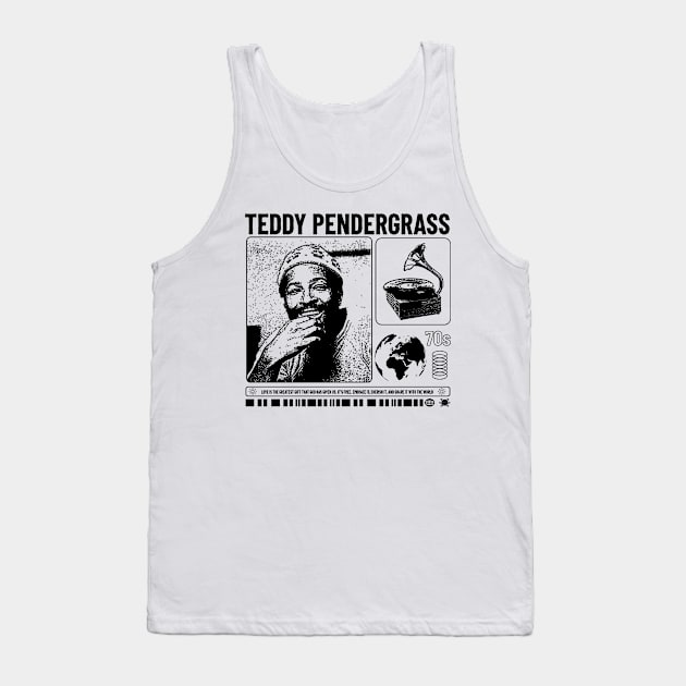 The icon of the 70s - teddy pendergrass Tank Top by BrutalGrafix Studio